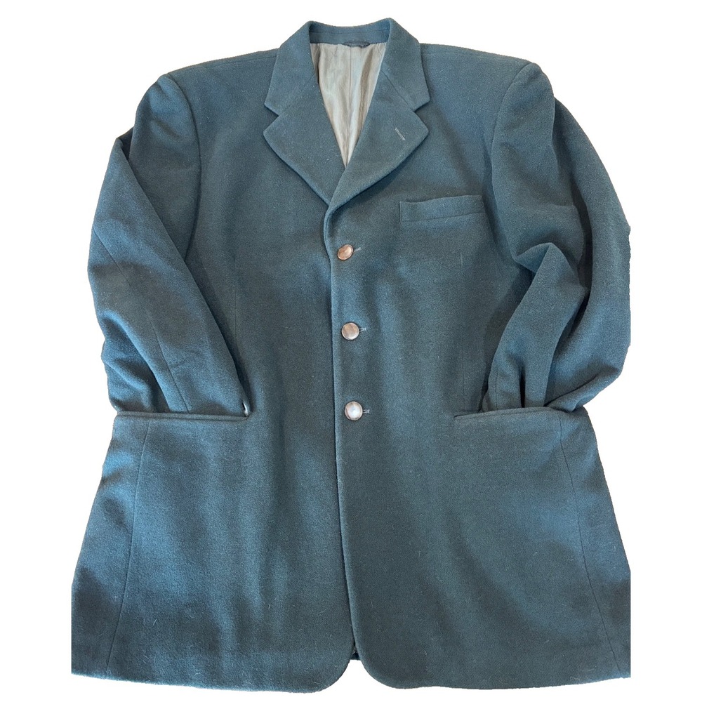 Bosco Uomo green wool and cashmere mens'‎ blazer size 40 Regular quiet luxury